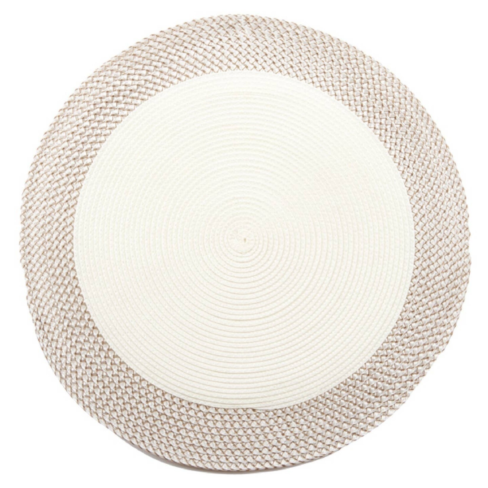 Vinyl Round Placemat - White