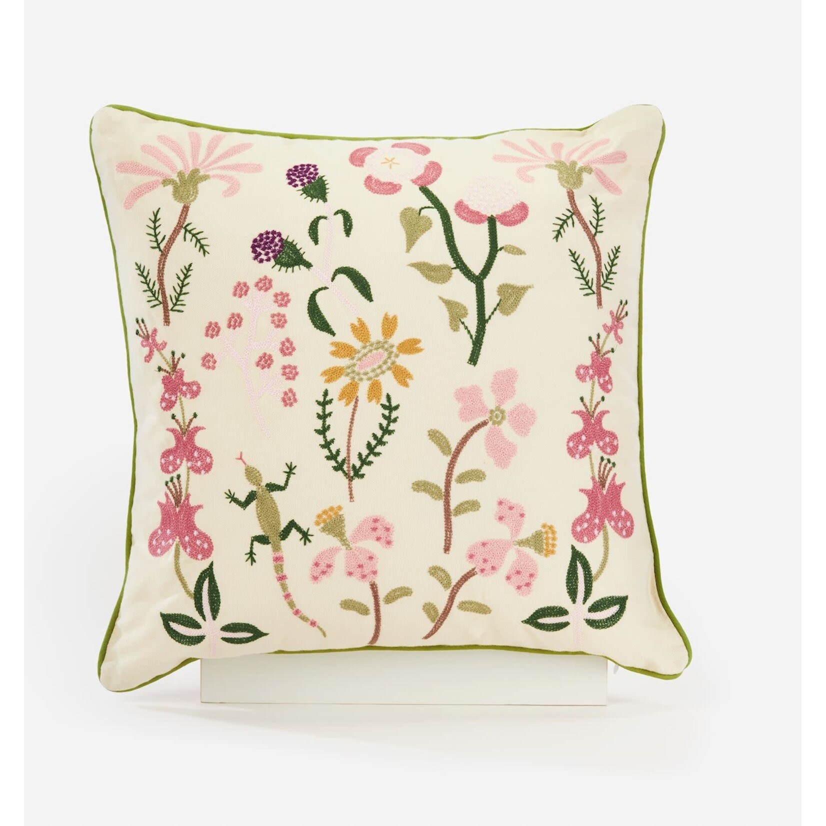 Pink Floral Pillow