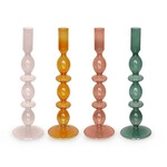 Glass Taper Candle Holder, 4/S, 11"H