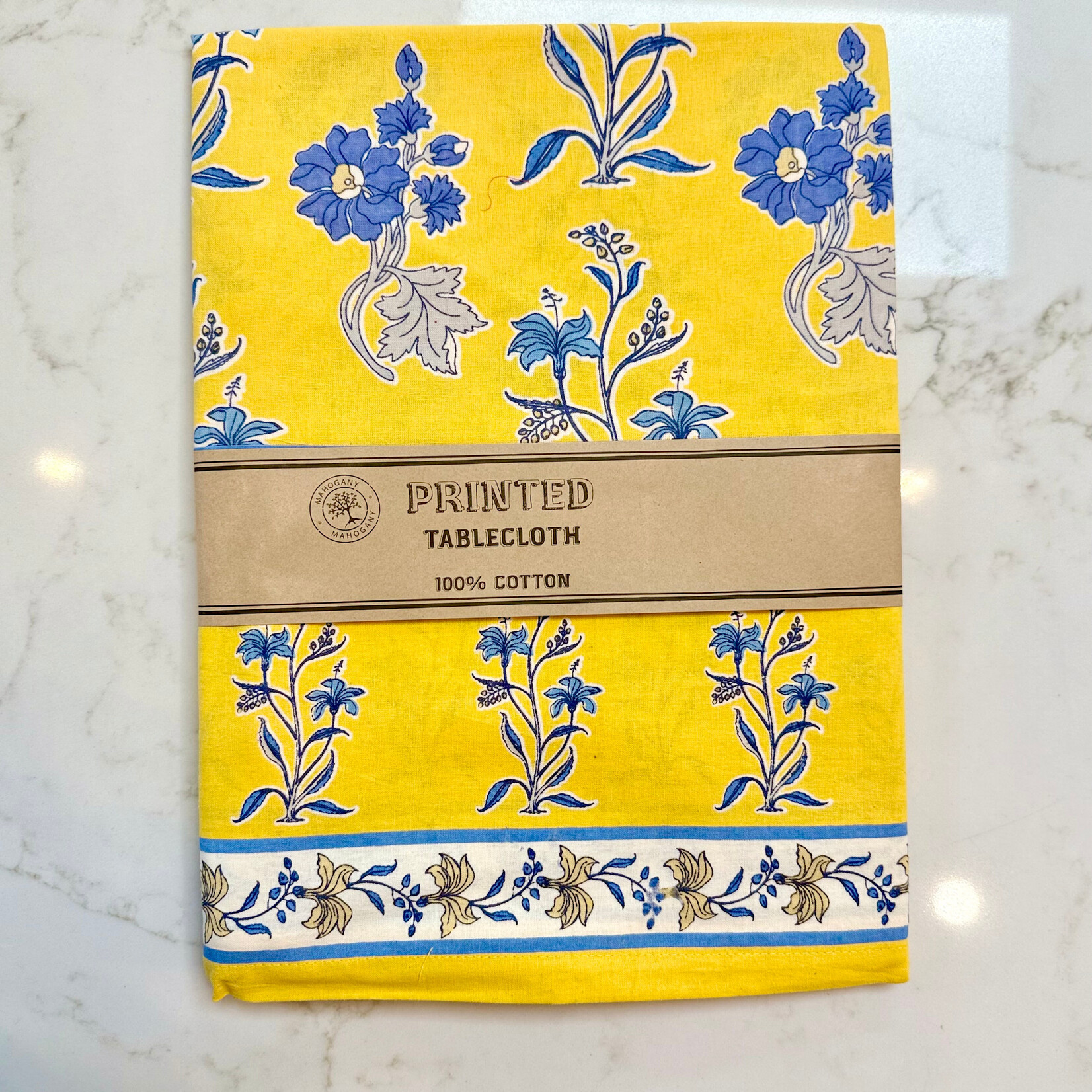 Rhiann Yellow Tablecloth 60" x 60"