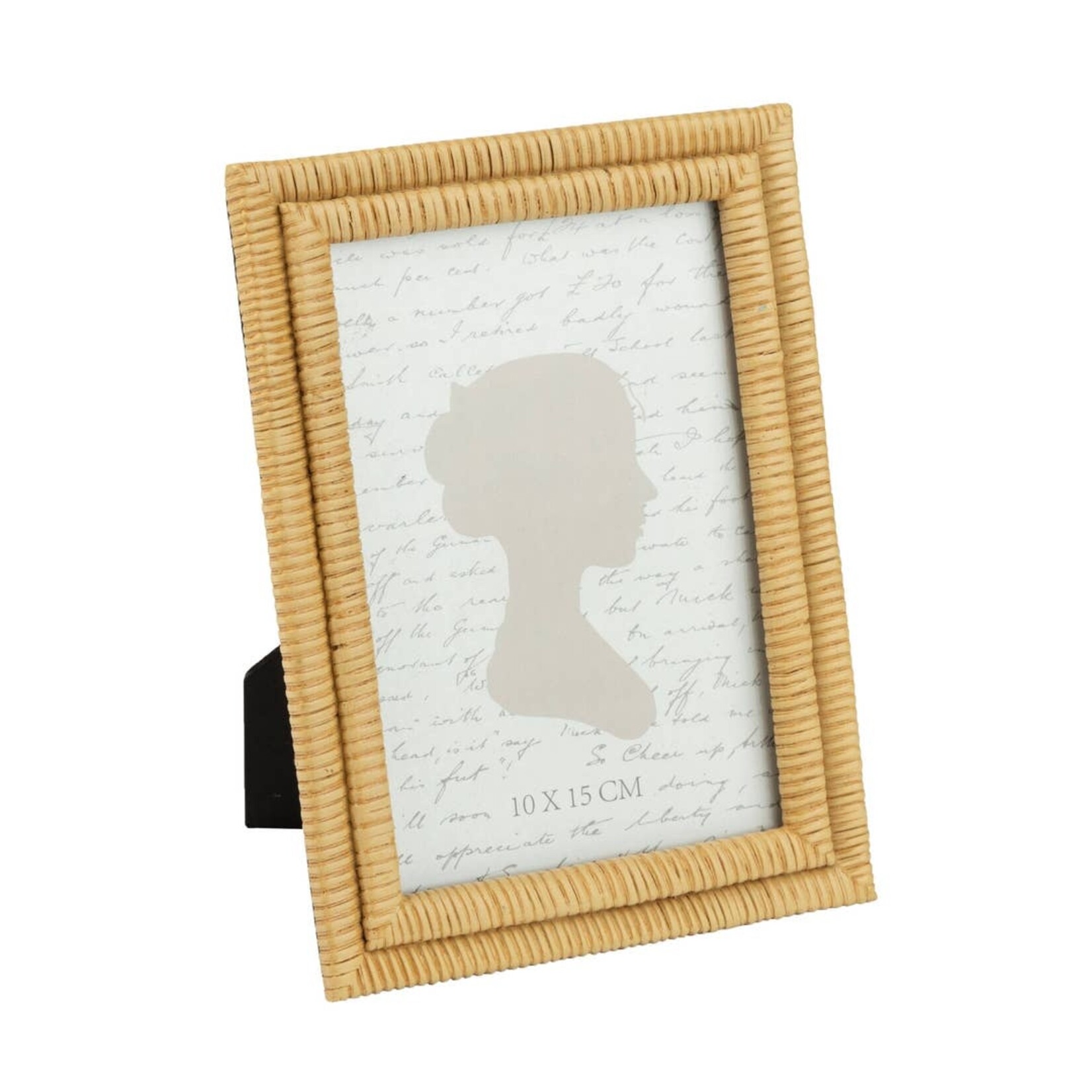 Painted Resin Frame 4x6 - Rattan