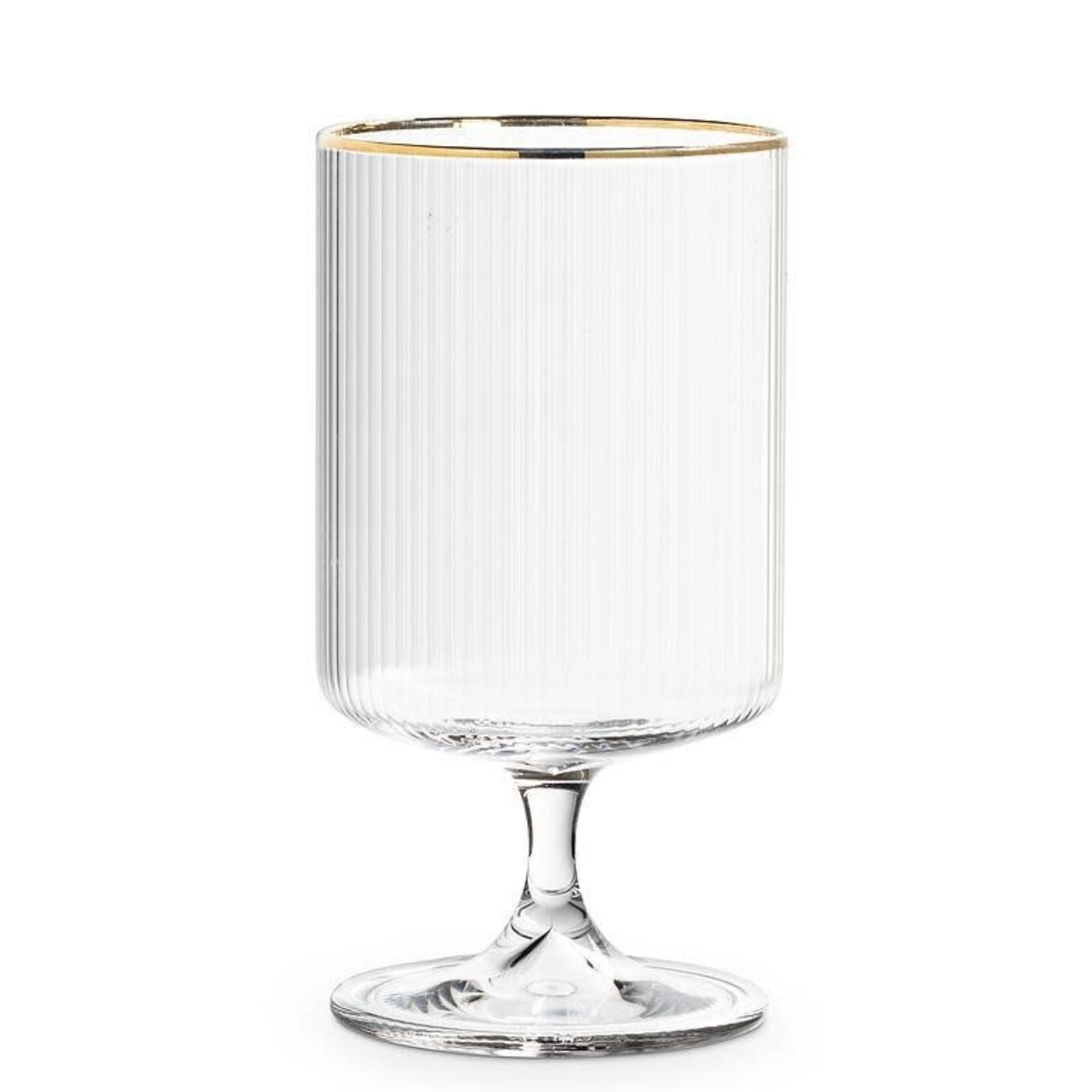 Optic All Purpose Glass with Gold Rim