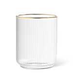 Optic Tumbler with Gold Rim
