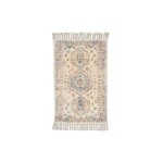 Blue Yellow Printed Floor Rug 2'x3'