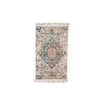 Blue Ivory Printed Floor Rug 2'x3'