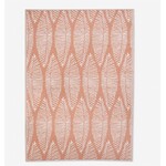 Beige and White Outdoor Rug 4'x6'