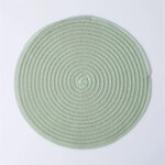 Cirque Round Woven Placemat - Sage