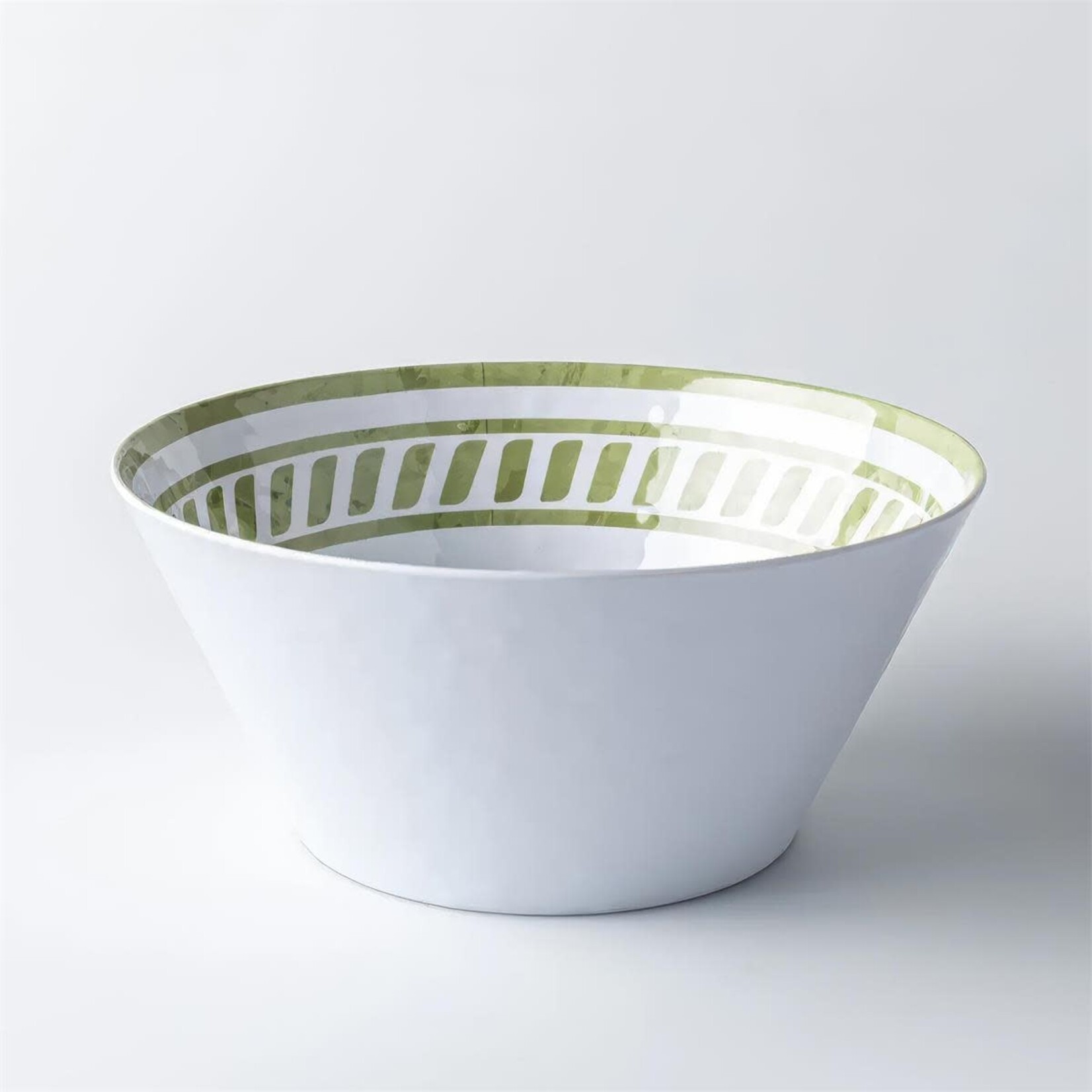 Large Verde Melamine Serving Bowl