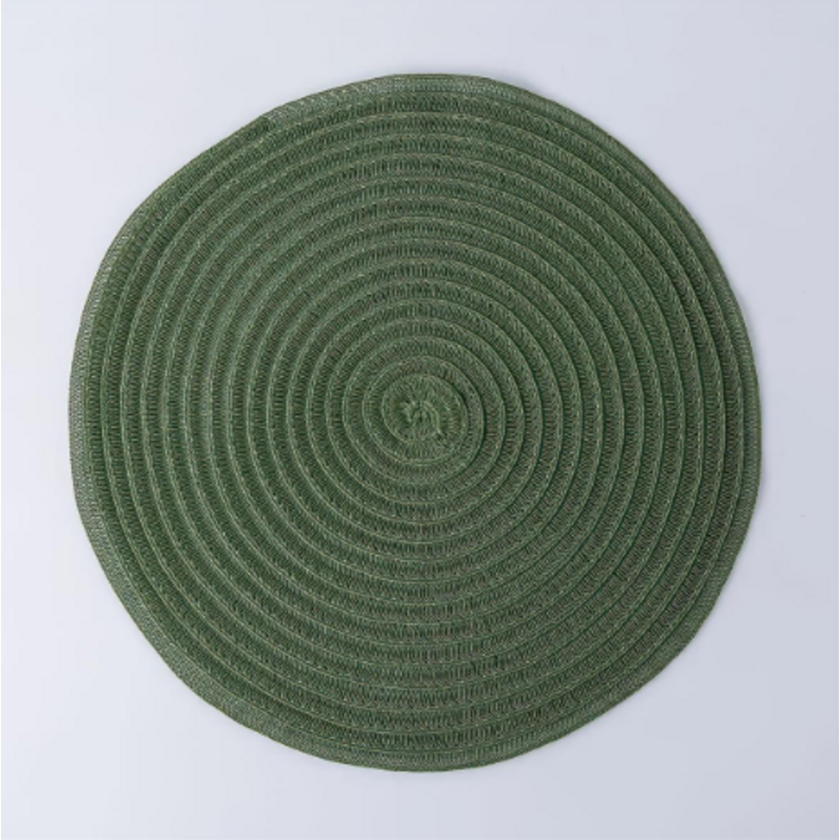 Cirque Round Woven Placemat - Olive Green