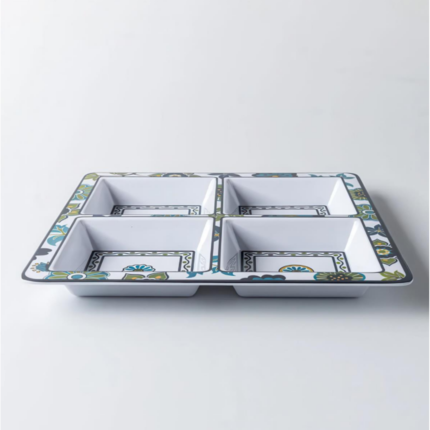 Madrid Melamine Four Section Serve Tray