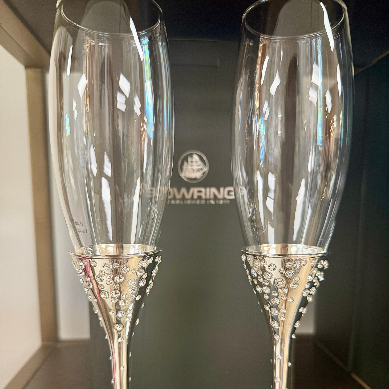 Cherish Crystals Champagne Flute - Set of Two