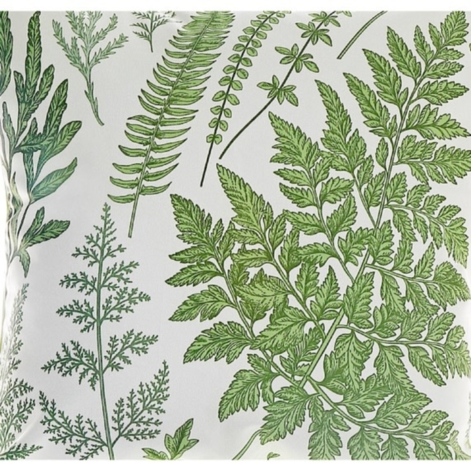 Botanical Print Outdoor Inflatable Pouf Fern