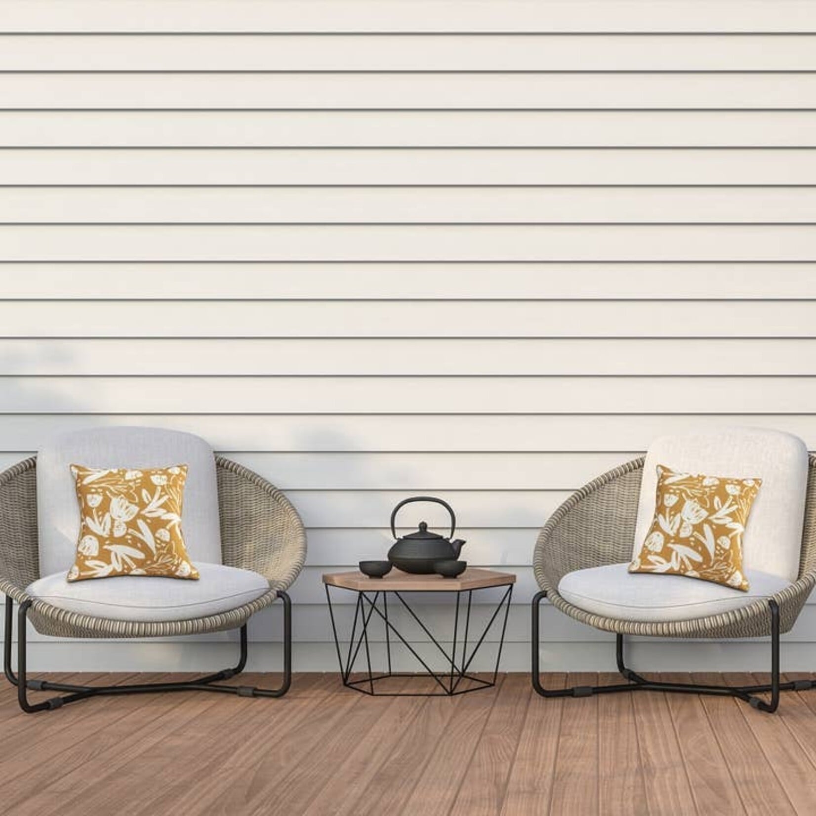 Outdoor Waterproof Cushion Charm - Yellow