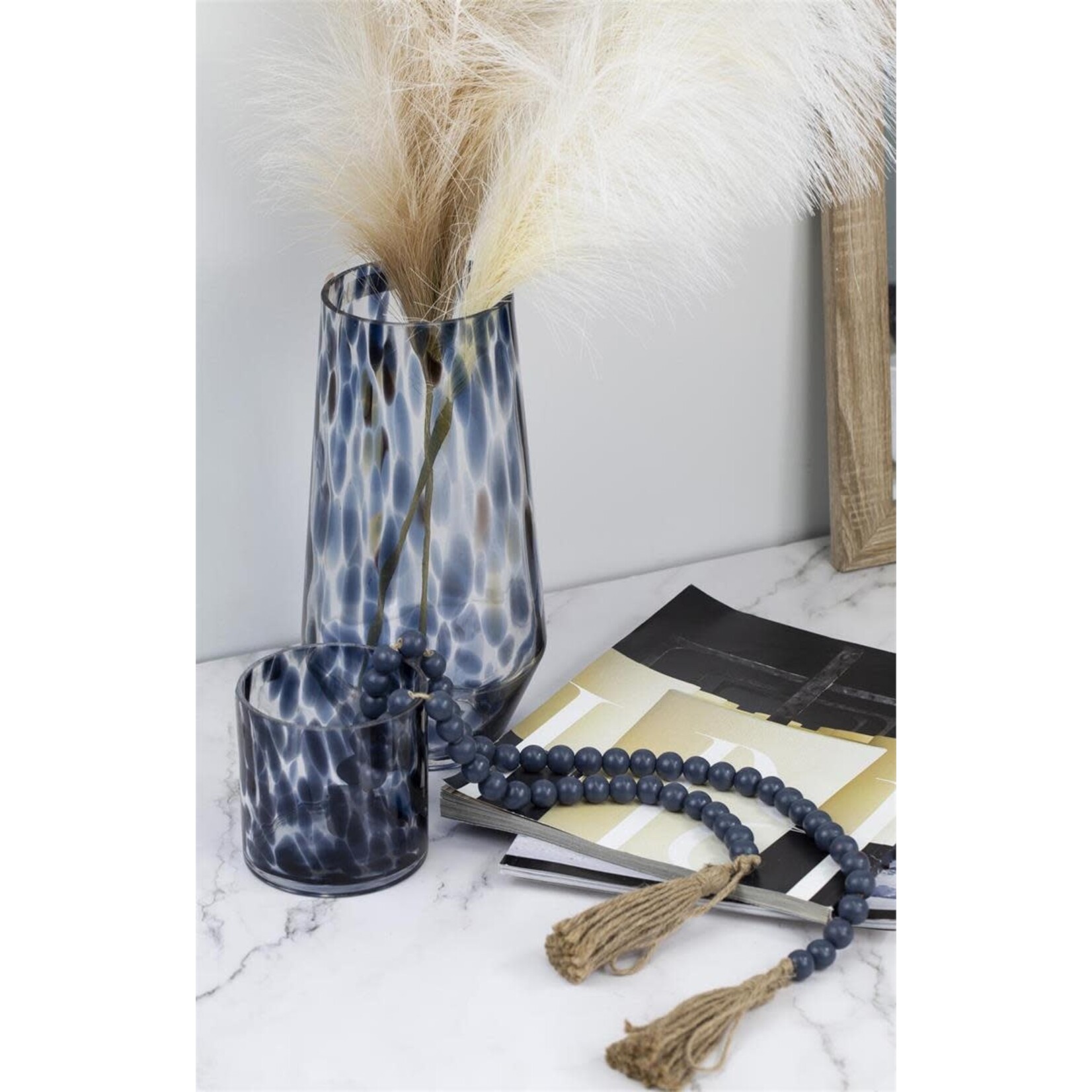 Bubble Glass Vase 10.6"
