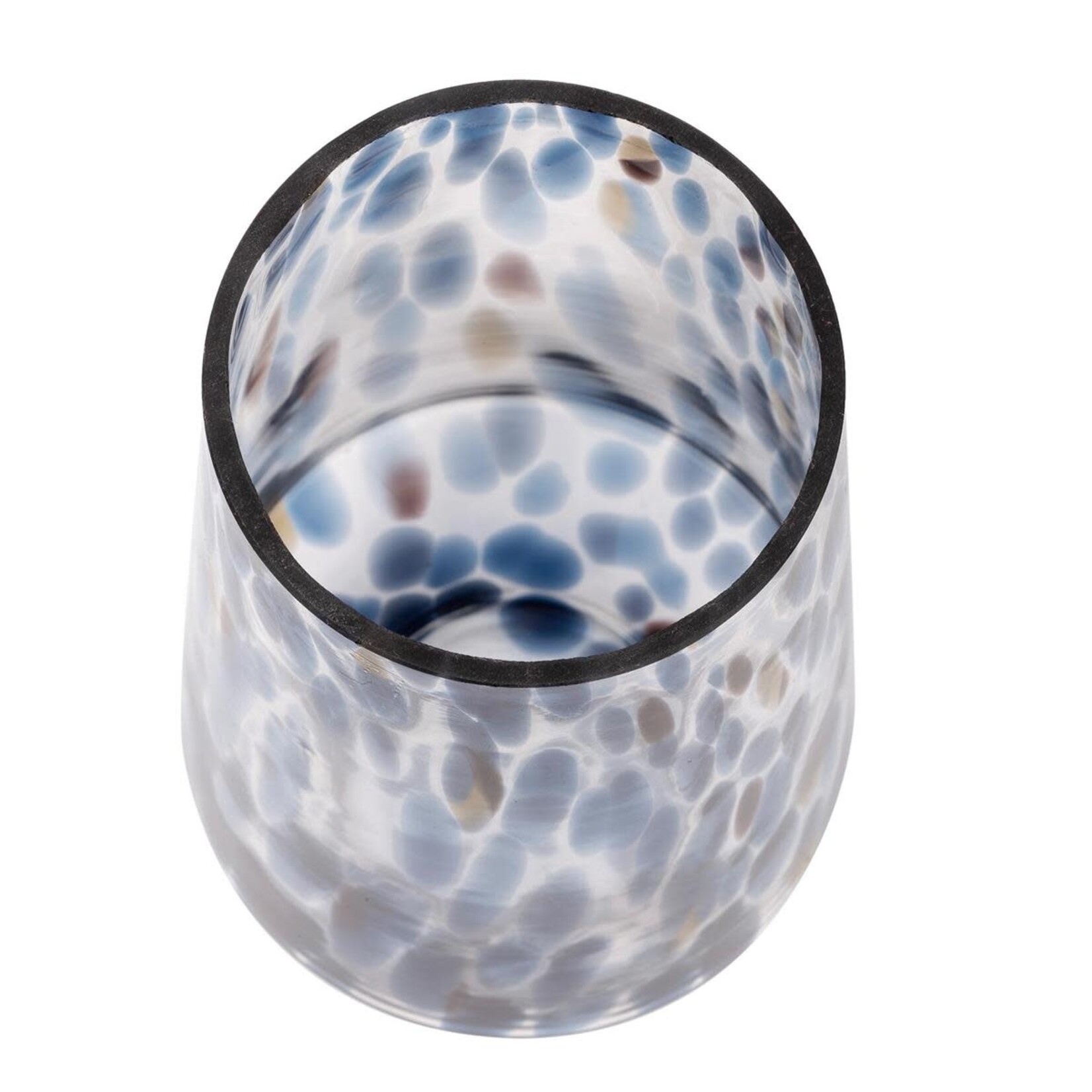 Bubble Glass Vase 10.6"