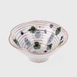 Mottled Glaze Ceramic Bowl 5" D