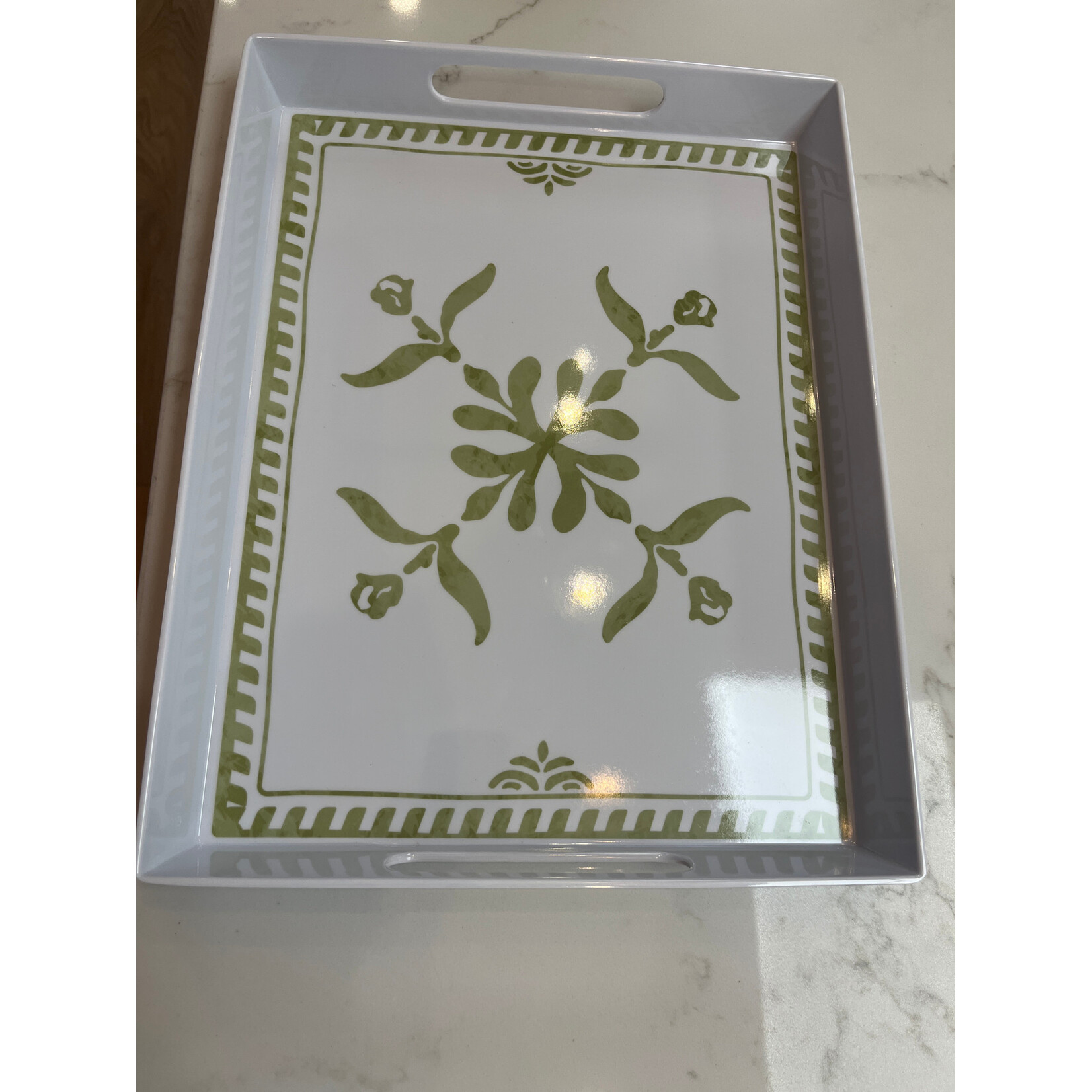 Verde Melamine Rectangle Serve Tray 16x12