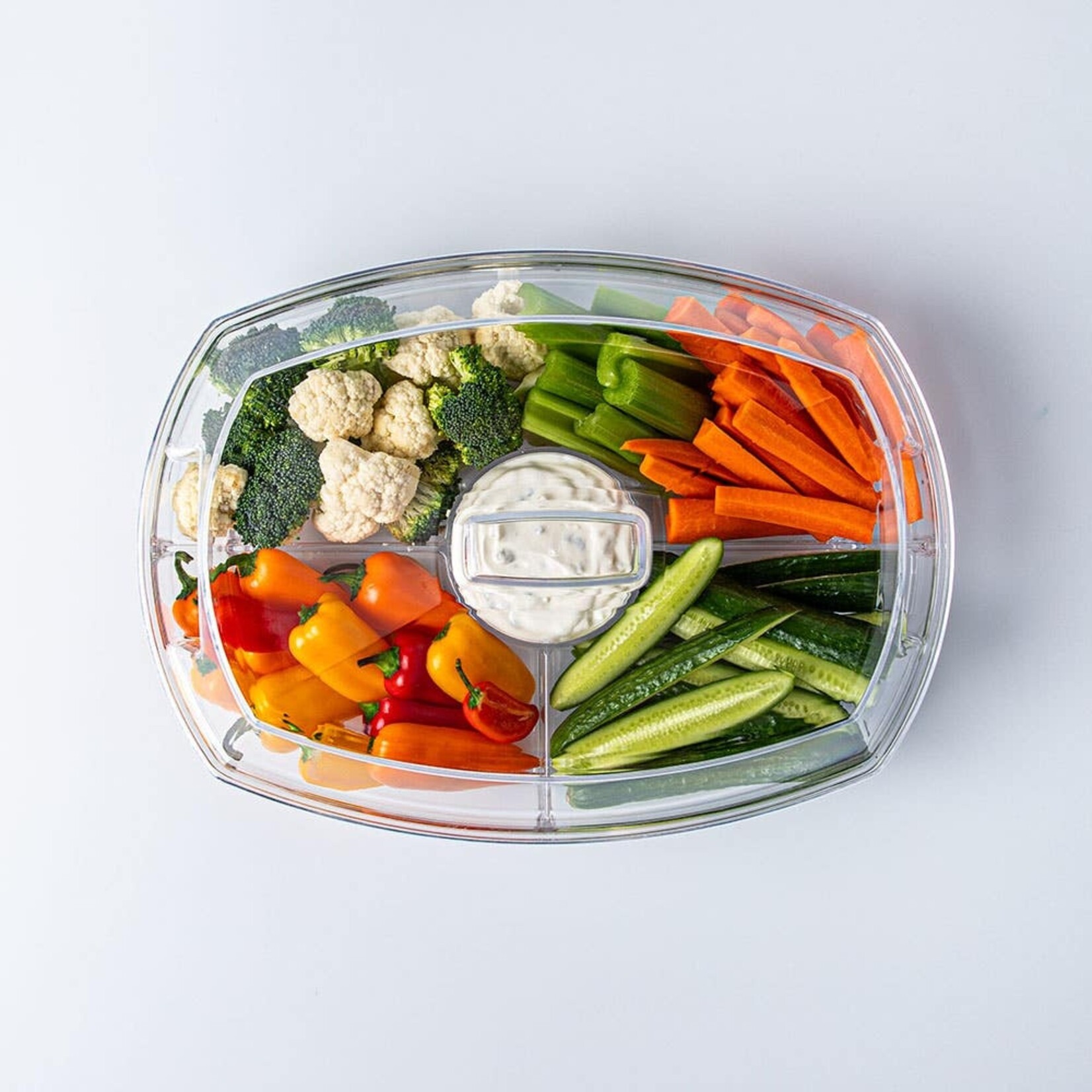 Clear Four Section Tray