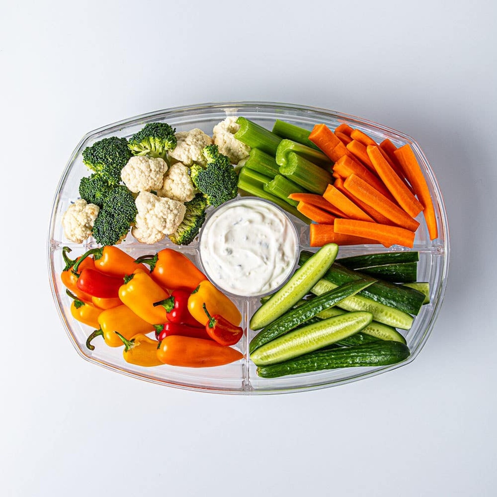 Clear Four Section Tray