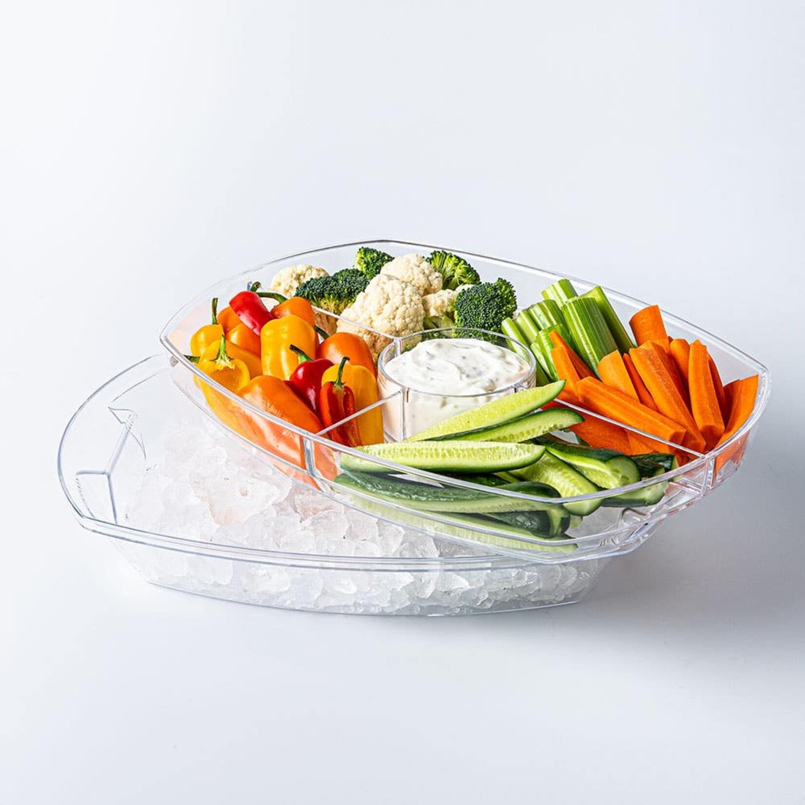 Clear Four Section Tray
