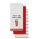 Set of  Three Tea Towels - Conserve Water