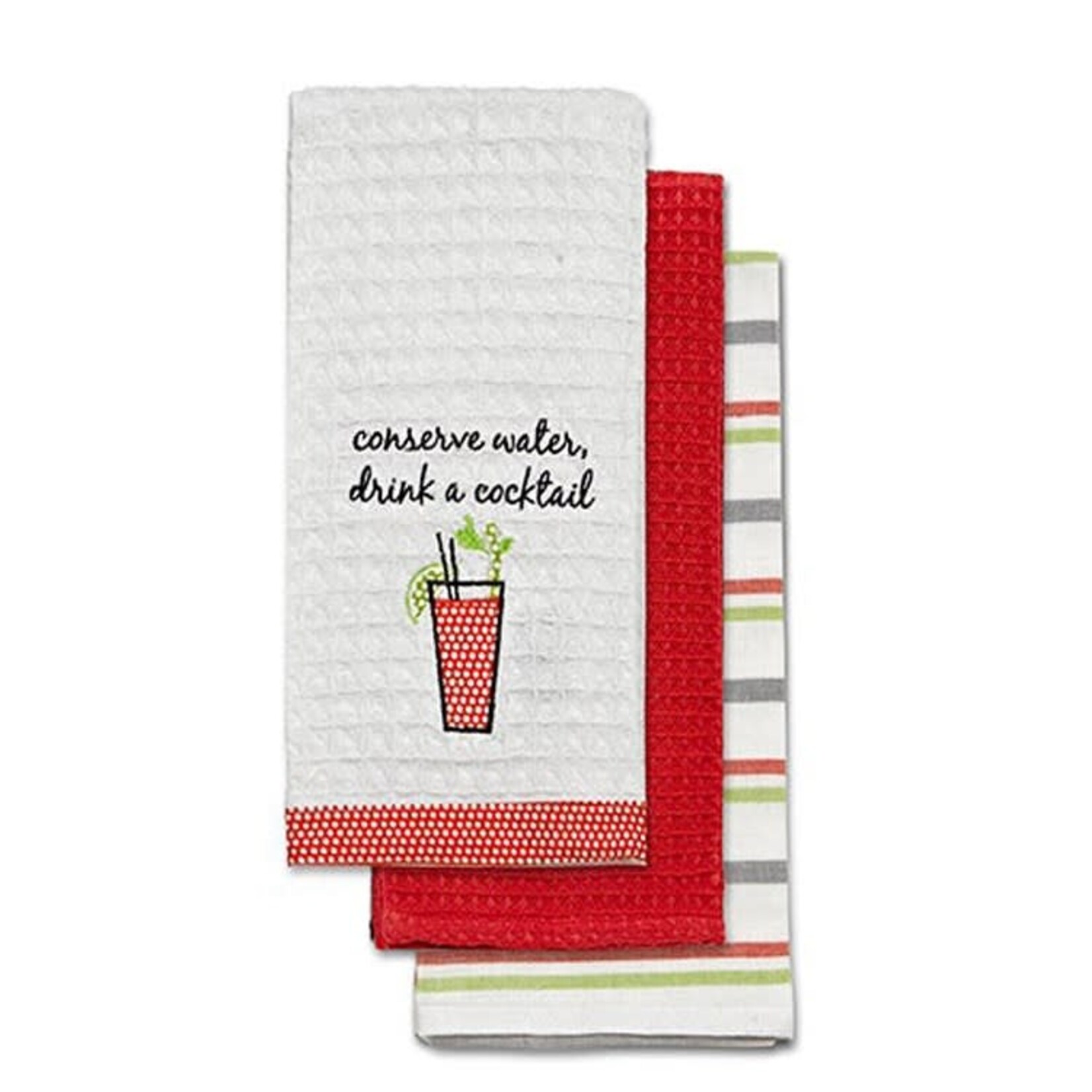 Set of  Three Tea Towels - Conserve Water