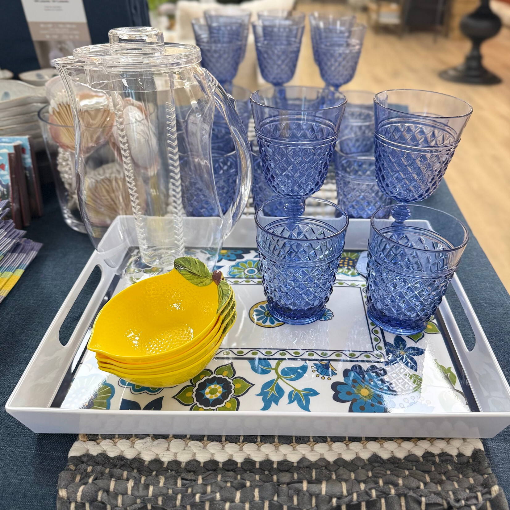 Bristol Acrylic Wine Glass - Blue