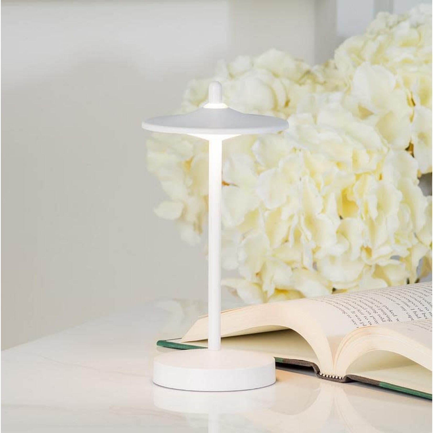 Disc Shade Mini LED Light - White