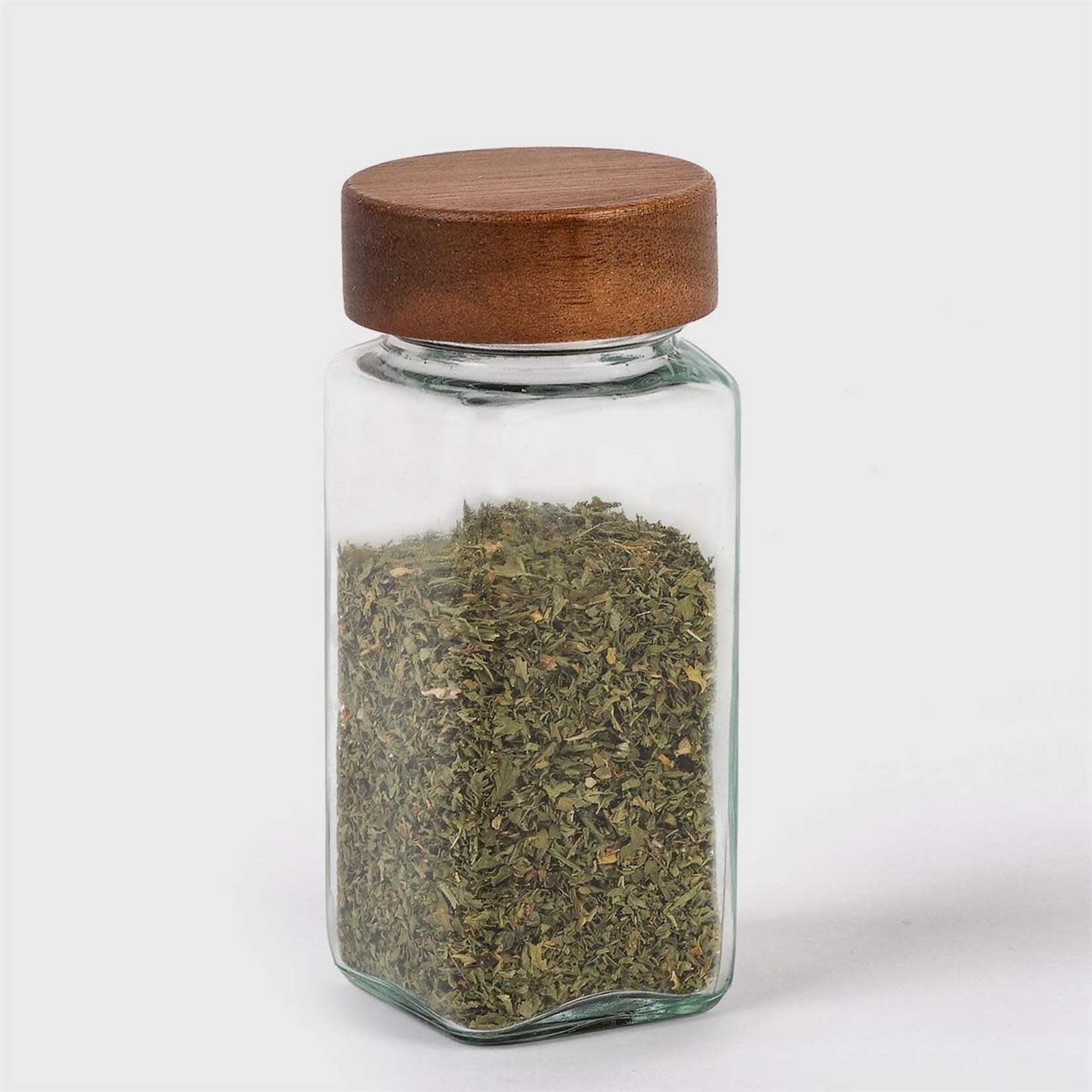 Glass Spice Shaker w/ Acacia Wood Lid 120ml