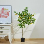 Artificial Potted Lemon Tree, 41.3"H