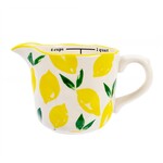 Lemons Decorative Measuring Cup, 7.6"x4.9"x4.9", Ceramic