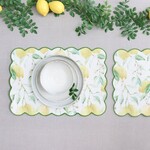 Fresh Lemon Printed Placemat Yellow