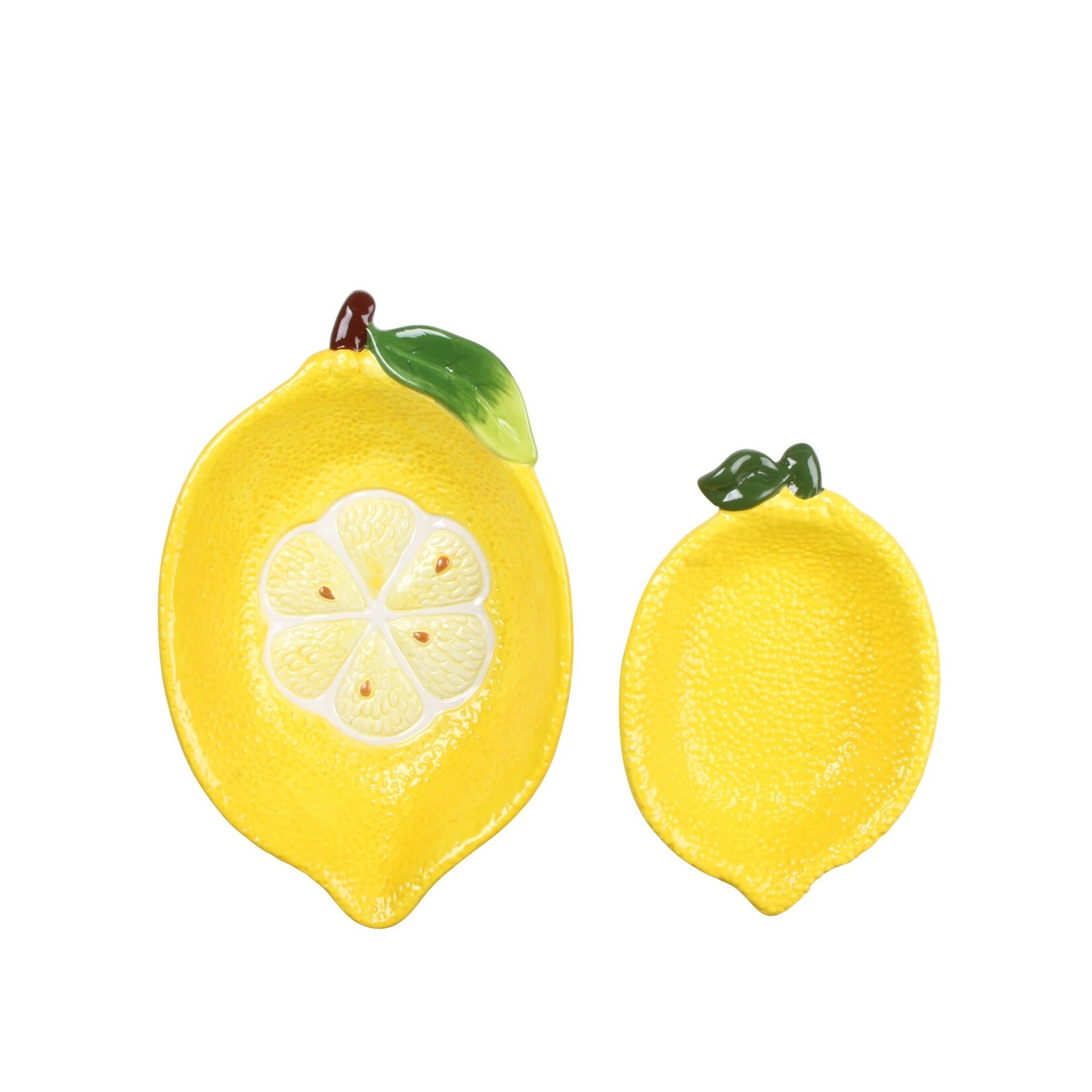 Lemon Serving Bowl Set Of 2 Yellow