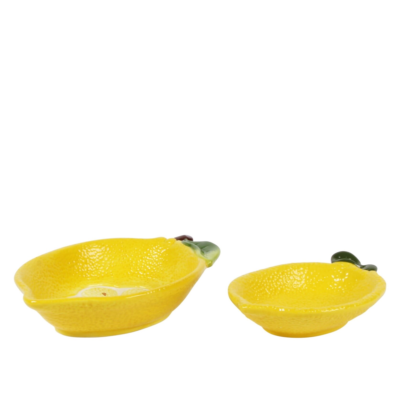 Lemon Serving Bowl Set Of 2 Yellow
