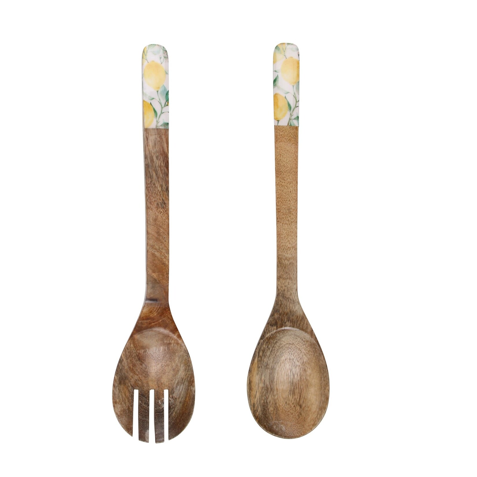 Fresh Lemon Salad Server Set Of 2 Yellow