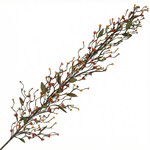 FALL GARLAND WILDFLOWER BUD 50″ ORANGE YELLOW GREEN LEAF WISPY VINE