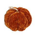 FALL PUMPKIN VELVET BRAIDED 8″ RUST/BURNT ORANGE