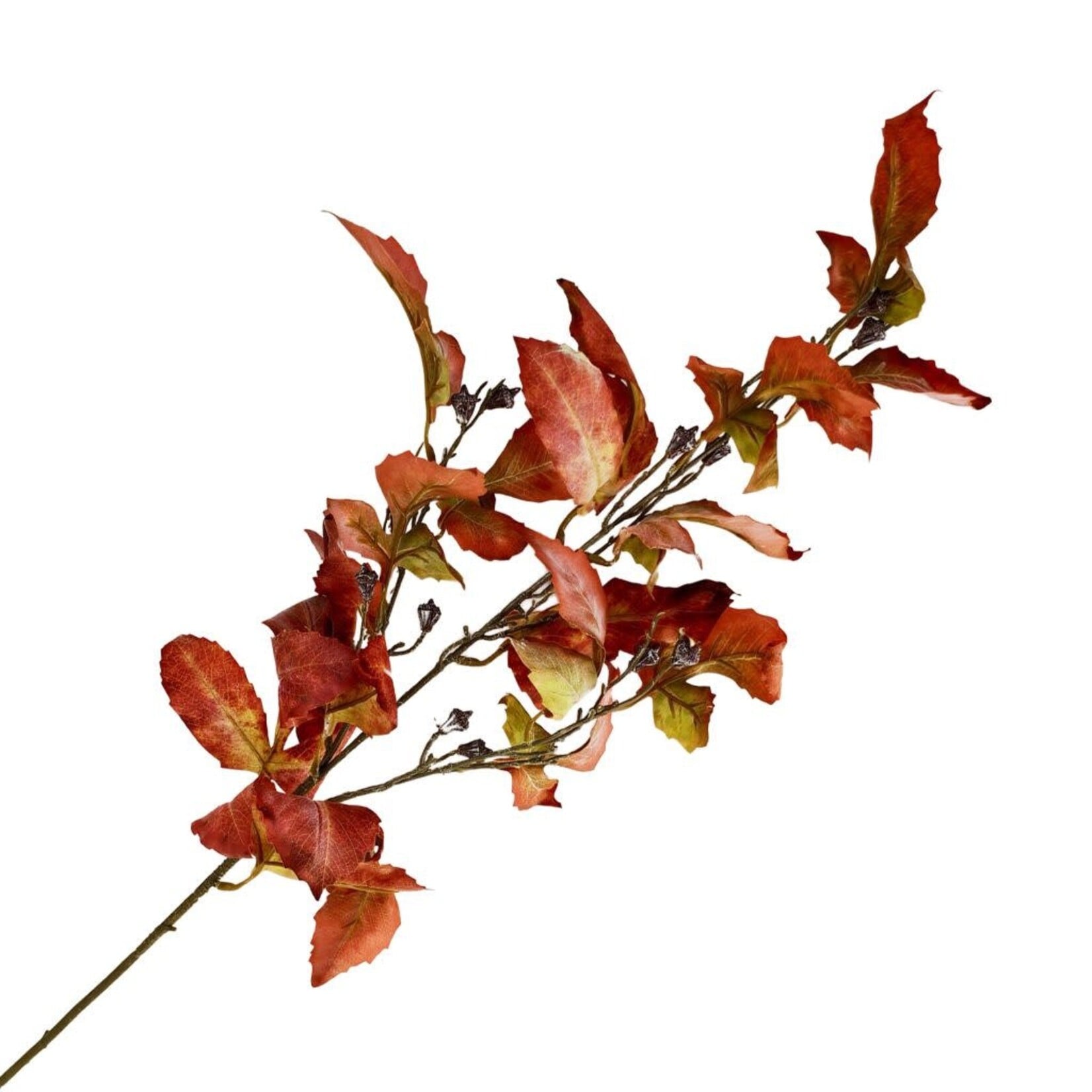 FALL SPRAY BEECH ELM 35″ RED ORANGE AUTUMN LEAF BRANCH