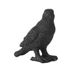 CROW 7"X7" BLACK POLYRESIN