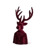 Large Stag Bust - Burgundy