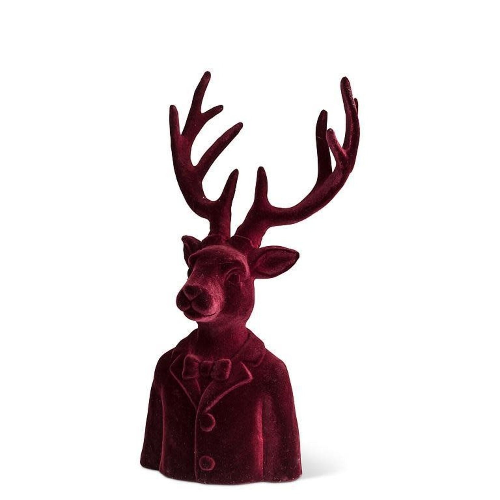 Large Stag Bust - Burgundy
