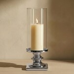 Tall Glass Hurricane Candle Holder - 14"