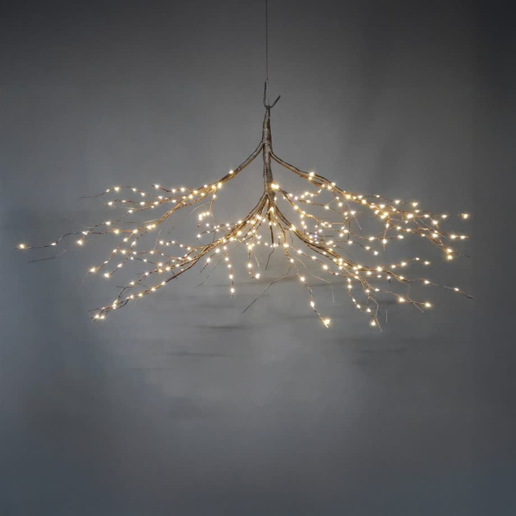 TWIG HANGING BRANCH DARK BROWN 59″ 336 LED WARM WHITE I/O STRING LIGHTS
