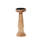 Wooden Pillar Candle Small