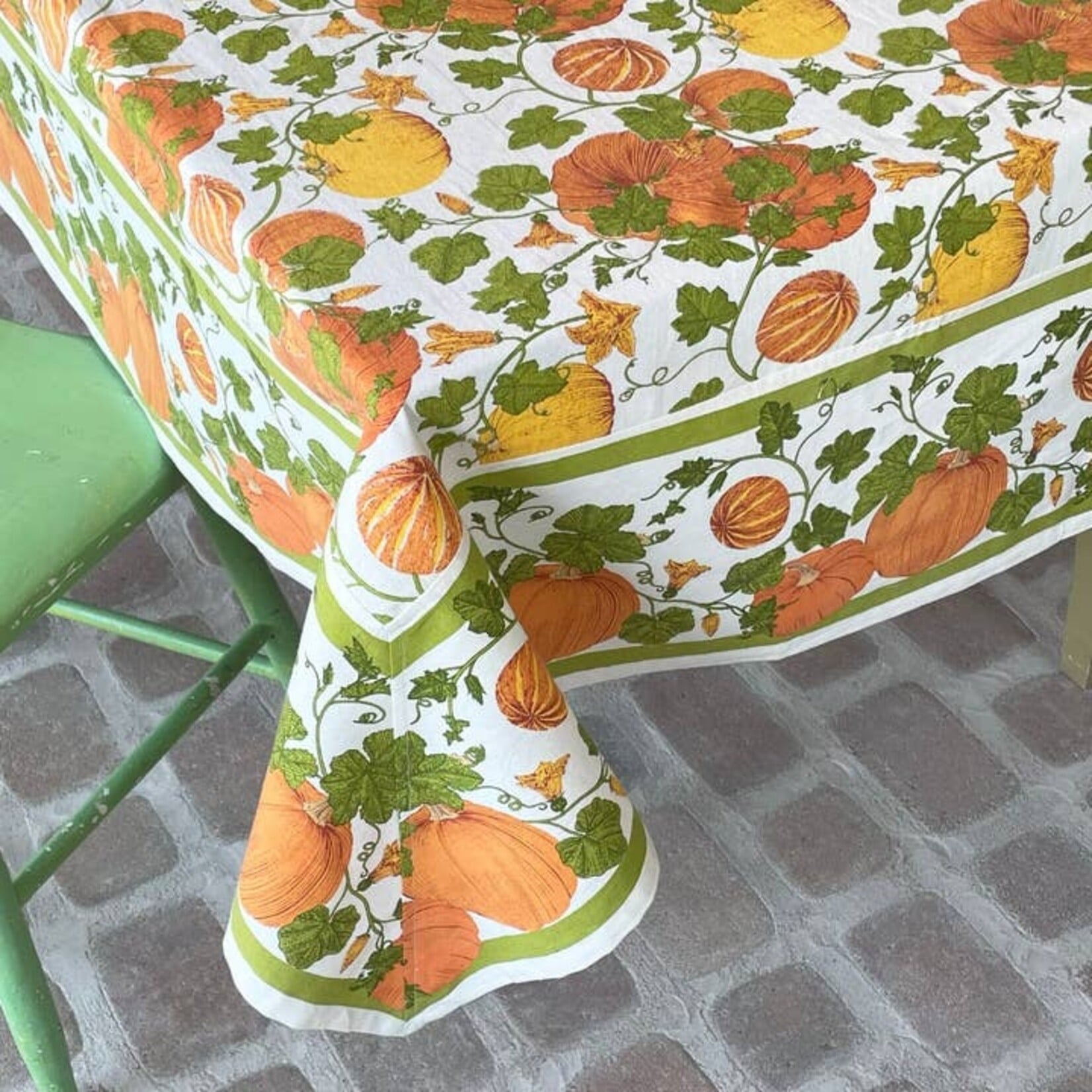 Pumpkin Field Tablecloth 60 x 60