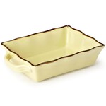 TUSCANA FLUTED BAKEWARE RECT. SML 20.5 X 16 X 6 CM YELLOW