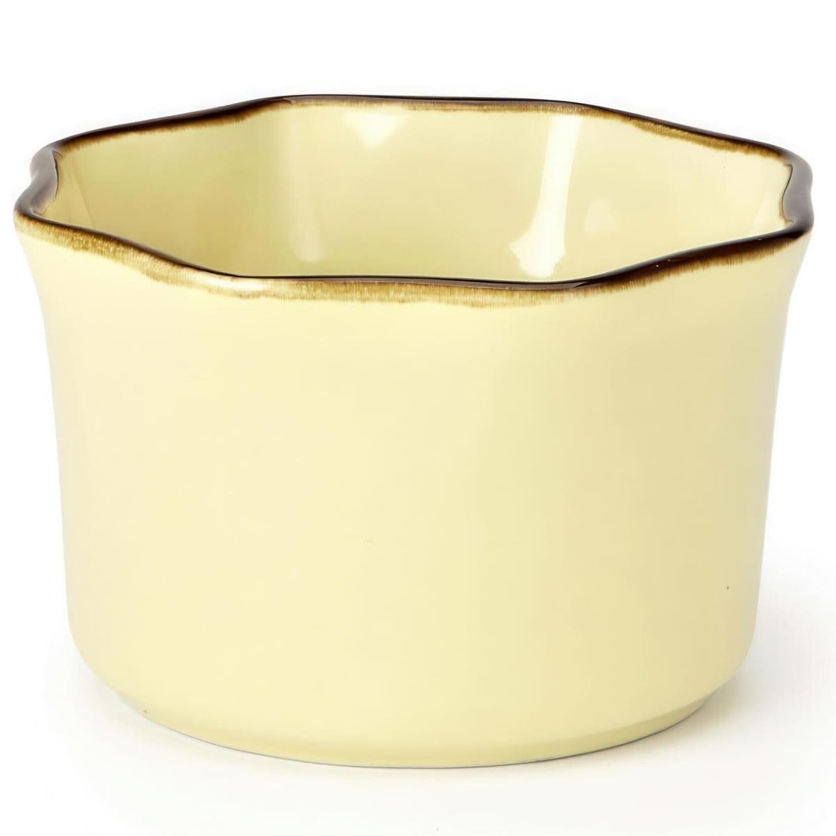 TUSCANA FLUTED RAMEKIN 10 CM DIA. X 6 CM YELLOW