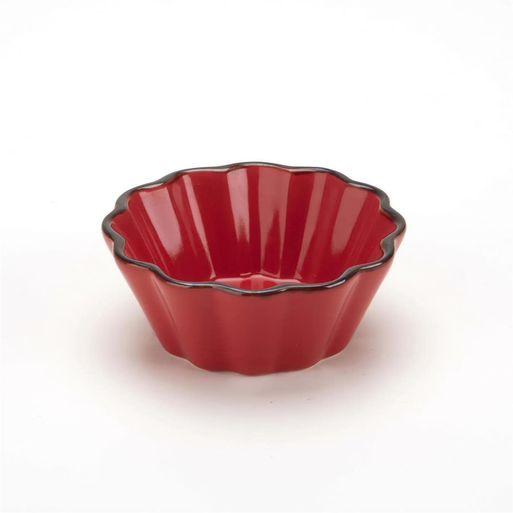 TUSCANA FLUTED MINI PIE DISH 12 CM DIA. X 5.5 CM RED