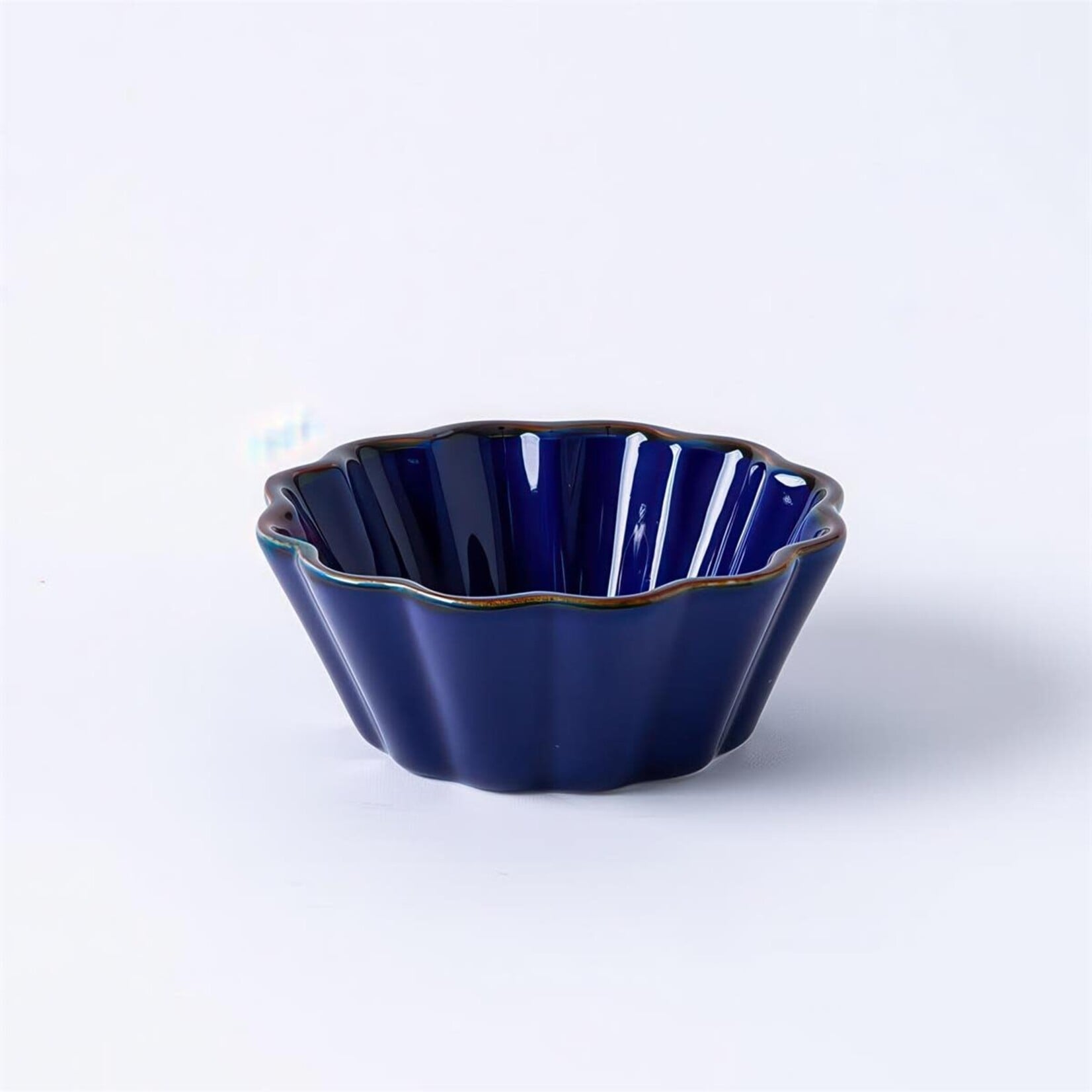 TUSCANA FLUTED MINI PIE DISH 12 CM DIA. X 5.5 CM NAVY