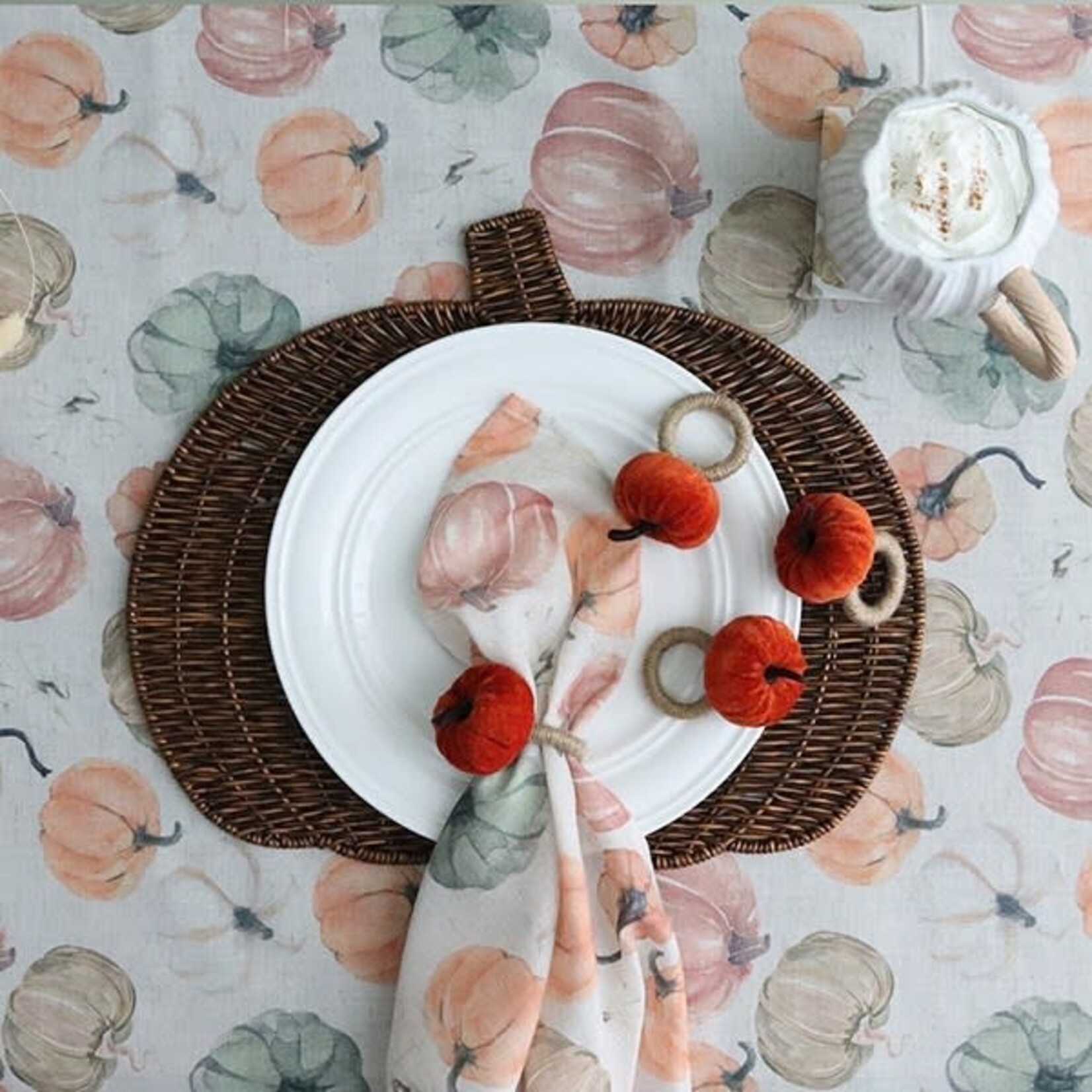 Velvet Pumpkin Napkin Ring